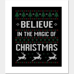 Believe In Christmas Magic | Ugly Christmas Gifts Posters and Art